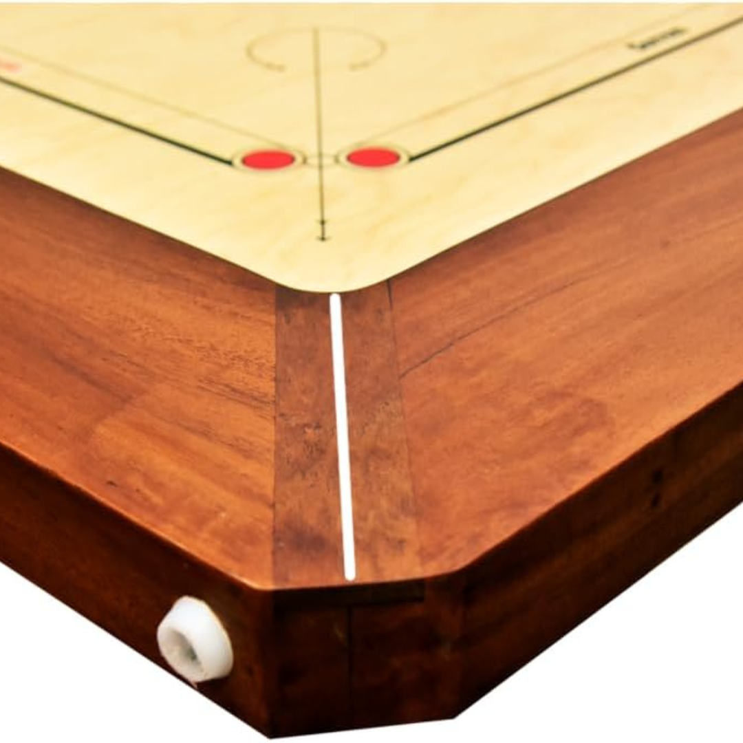 Finest 24 mm Carrom Board with Coins, Striker, and Powder