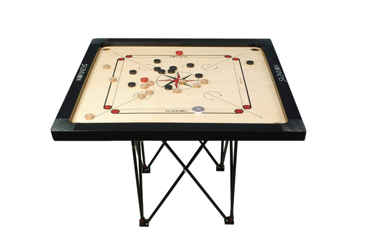 Black Color Foldable Height Adjustable Carrom Board Stand