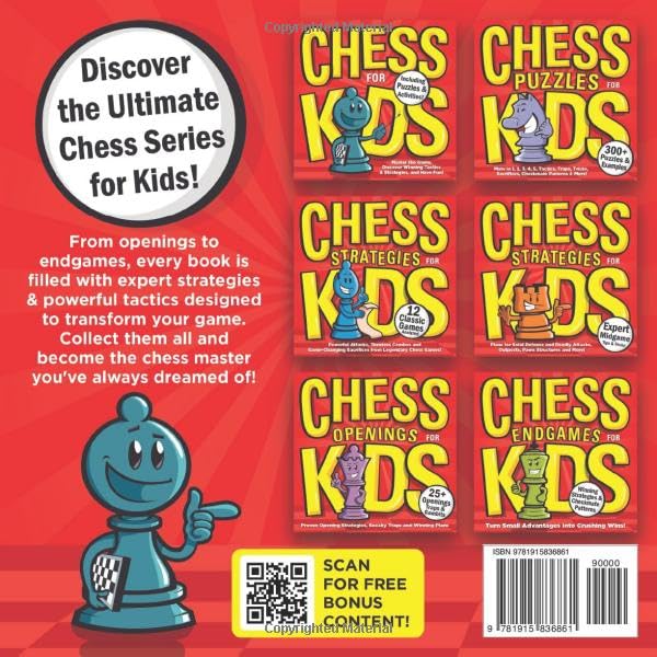 Chess Puzzles for Kids: A Treasure Trove of Brain-Boosting Chess Puzzles | Killer Checkmates, Ferocious Traps, Back Rank Pranks, Daring Sacrifices & More! (Chess for Kids Book Series) Paperback – June 28, 2024