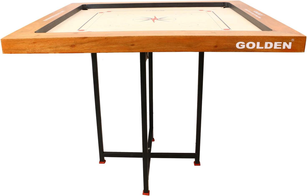 Click Simple Carrom Board Carrom Stand w/Carrying Bag