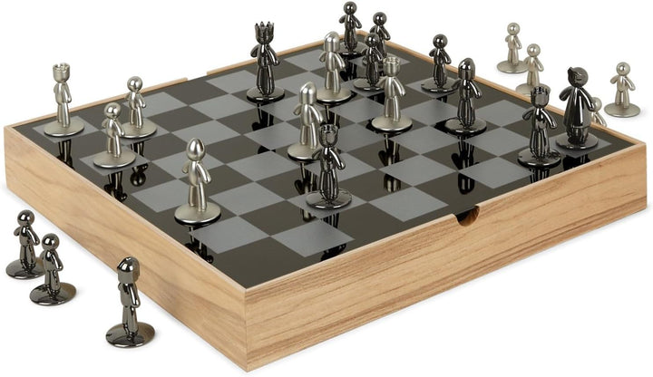 Buddy Chess Set | Modern Metal Chess Set