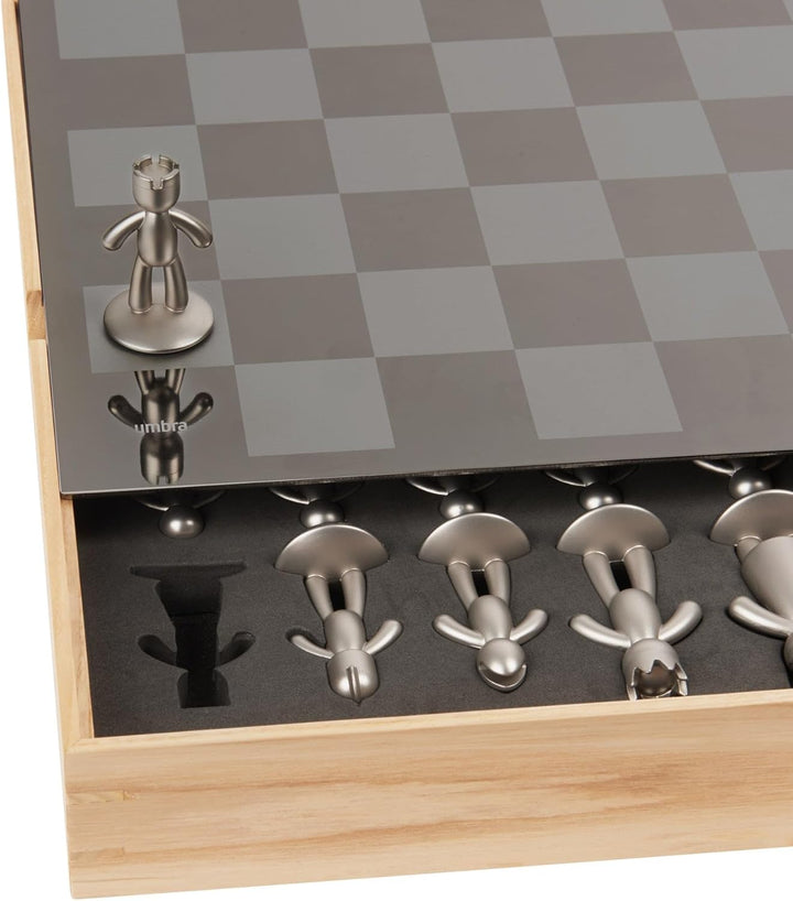 Buddy Chess Set | Modern Metal Chess Set