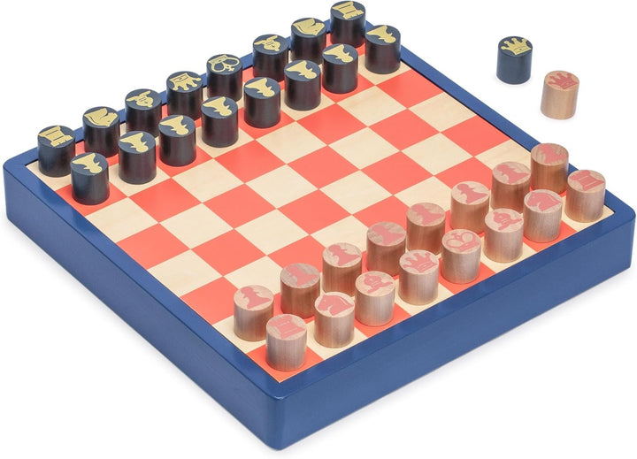 2-in-1 “Flip & Play” Chess and Checkers/Draughts Set