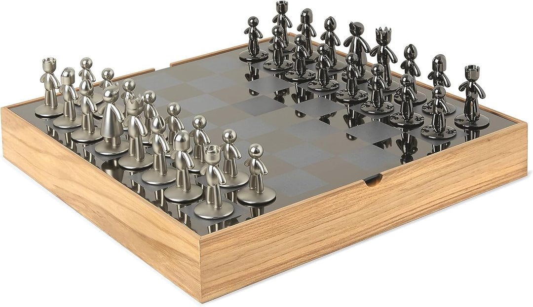 Buddy Chess Set | Modern Metal Chess Set