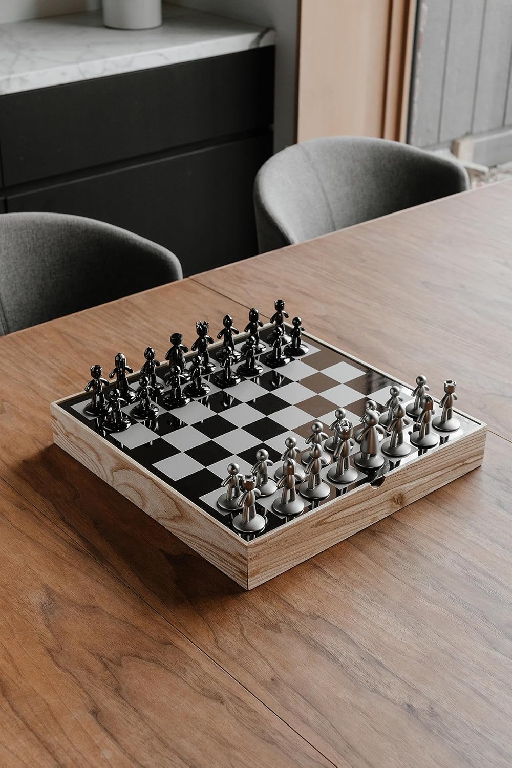 Buddy Chess Set | Modern Metal Chess Set