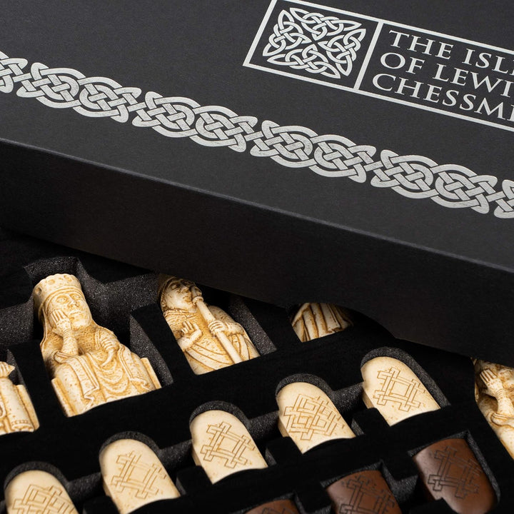 The Isle of Lewis Chessmen - Official Lewis Chess Set - 4 Queen Edition