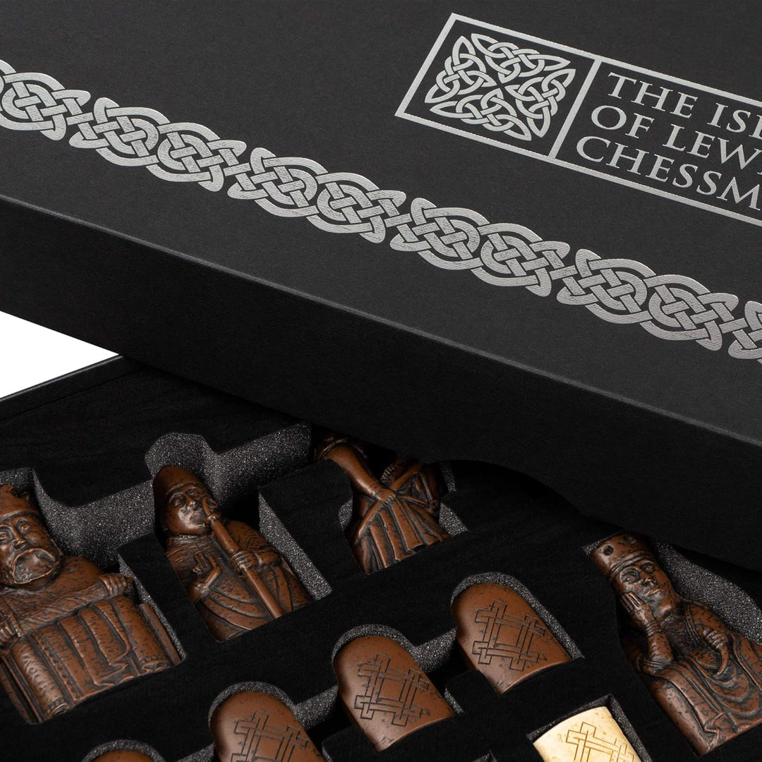 The Isle of Lewis Chessmen - Official Lewis Chess Set - 4 Queen Edition