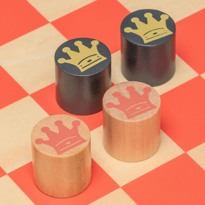 2-in-1 “Flip & Play” Chess and Checkers/Draughts Set