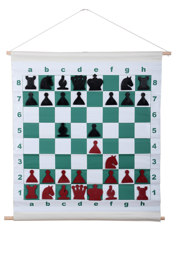 Magnetic Roll-Up Demonstration Chess Set 27" (68 cm) - board + pieces + bag